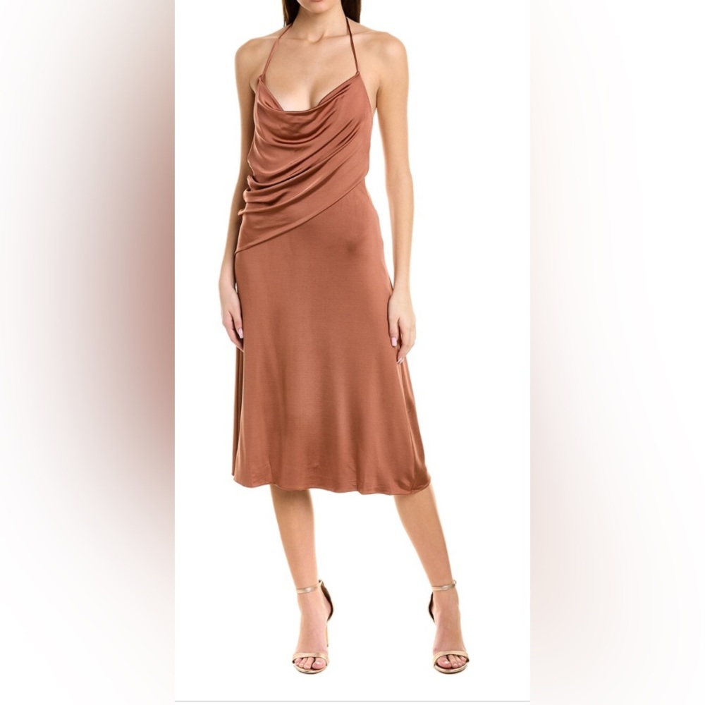 NWT Et Ochs Nora Halterneck Midi Dress Size 6